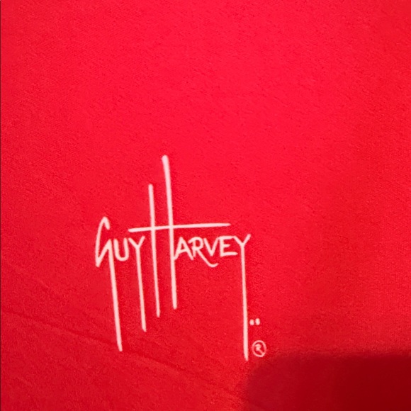 Guy Harvey Vibrant Red Performance Shirt - Picture 2 of 5